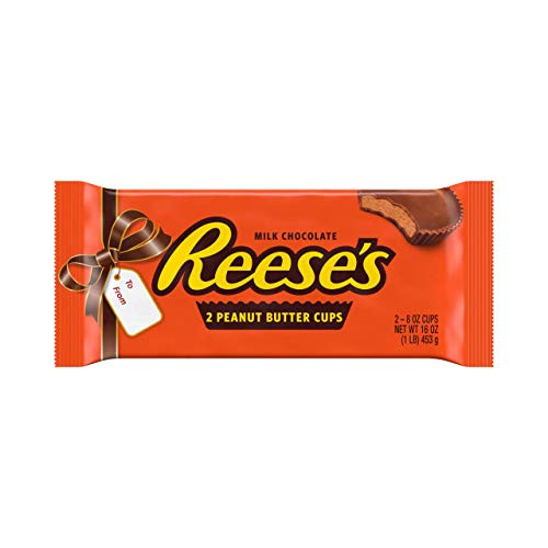 REESES Christmas Candy  Milk Chocolate Peanut Butter  1 Pound  2 Giant Cups