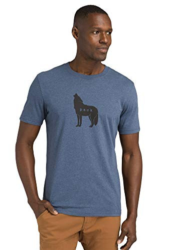 prAna Mens Standard Journeyman  Wolf Pack - Denim Heather  Large