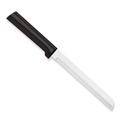 Rada Cutlery Bread Knife Serrated Blade with Stainless Steel Resin Made in The USA  6 Inches  Black Handle