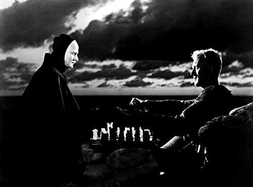 Posterazzi The Seventh Seal Bengt Ekerot Max Von Sydow 1957 Photo Poster Print  -28 x 22-  Varies