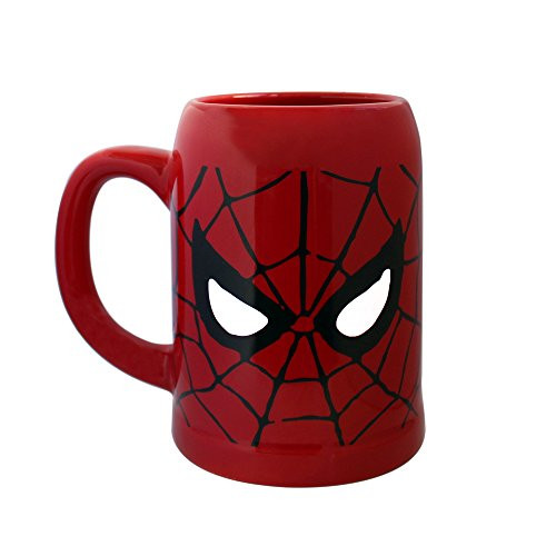 Silver Buffalo MC7041 Marvel Spider-Man Ceramic Stein Mug  22-Ounces