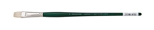 Grumbacher Gainsborough Bright Oil and Acrylic Brush  Hog Bristle  Size 8 -1271B-8-