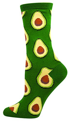 Socksmith Womens Crew Socks -Avocado - Parrot Green  3-Pack-