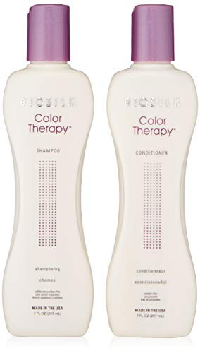 BioSilk Color Therapy Shampoo and Conditioner  Duo  7 Ounce -Pack of 2-