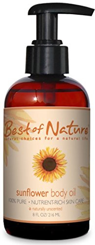 Sunflower Body Oil - 8oz -100 Pure and Natural - For Body and Hair