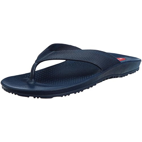 OKABASHI Mens Surf Flip Flops -Navy  XL- - Provide Arch Support - Great for Indoors  Outdoors  Beach  Summer