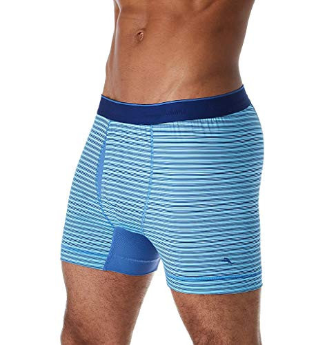 Tommy Bahama Mesh Tech Boxer Briefs Blue Stripe LG -35-37 Waist-
