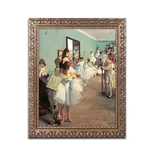 Dance Examination 1873-74 Artwork by Edgar Degas, 11 by 14-Inch, Gold Ornate Frame