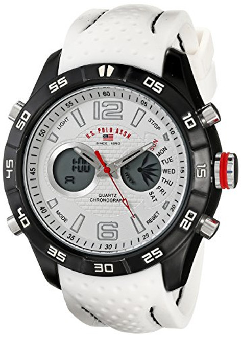 U-S- Polo Assn- Sport Mens US9489 Analog-Digital Display Analog Quartz White Watch