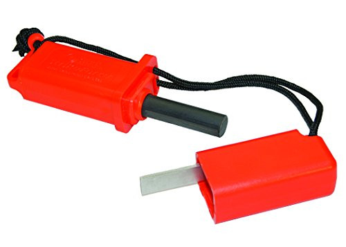 ust StrikeForce Fire Starter with Tinder  Durable Construction and Lanyard for Camping  Backpacking  Hiking  Emergency and Outdoor Survival  One Size