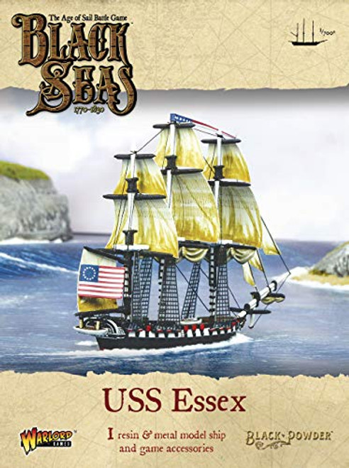 Black Seas The Age of Sail USS Essex for Black Seas Table Top Ship Combat Battle War Game 792414002