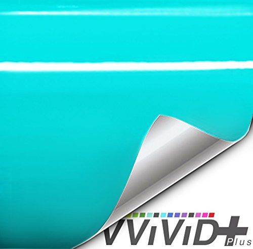VViViD- Premium Vinyl Wrap Film -1-2ft x 5ft  Gloss Miami Teal-