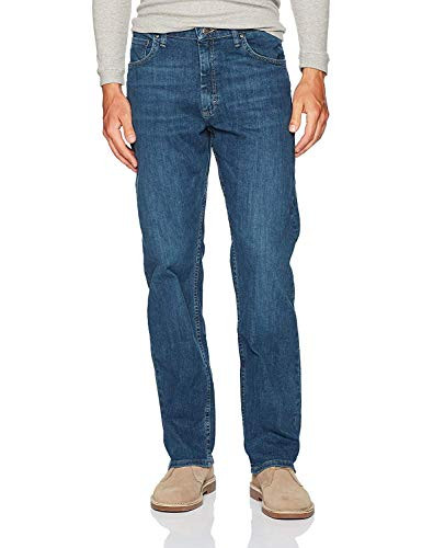 Wrangler Authentics Mens Authentics Relaxed Fit Jean  Slate Flex  34W x 30L