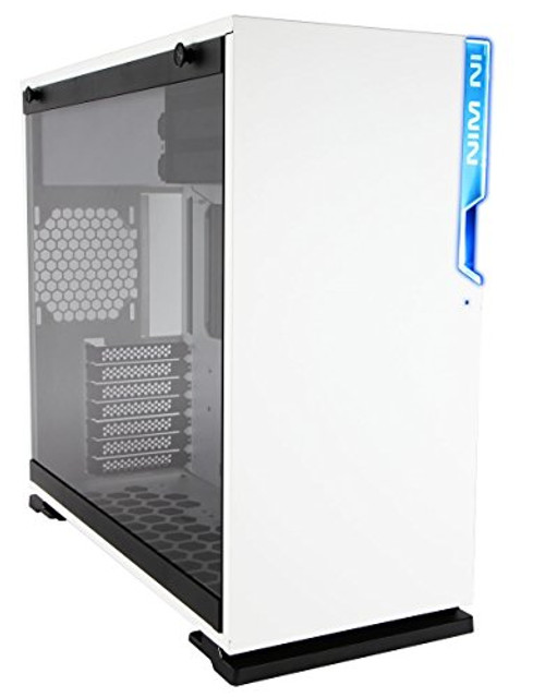 InWin 101 White ATX Mid Tower Gaming Computer Case with Tempered Glass