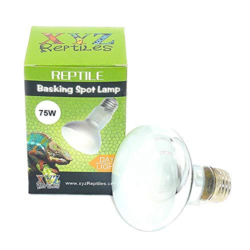 XYZReptiles UVA Reptile Heat Lamp 75 Watt Bulb Basking Light