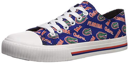 FOCO NCAA Florida Gators Womens Low Top Repeat Print Canvas ShoesLow Top Repeat Print Canvas Shoes  Team Color  XL-Womens Size 9
