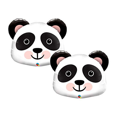 Set of 2 Adorable Panda Head Jumbo 31 Foil Party Balloons Set of 2 Adorable Panda Head Jumbo 31 Foil Party Balloons