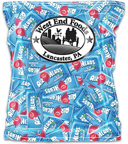 AirHeads Blue Raspberry Taffy Mini Candy Bars 1LB Bag