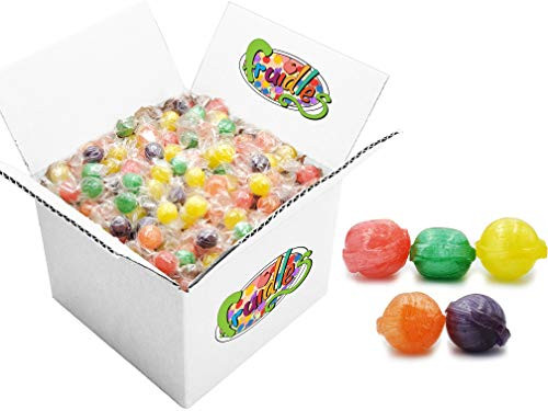 Sour Fruit Flavored Balls Hard Candy  Kosher-OK  Individually Wrapped  Assorted -5 Pound  Approx 350 Pcs-