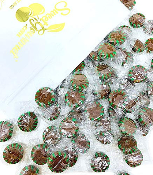 SweetGourmet Chocolate Mint Starlight - Clear Wrap Bulk Hard Candy - 3 Pounds