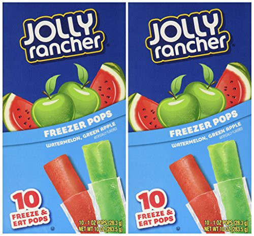 Jolly Rancher Freezer Pops 10 Ct Package -Pack of 2-