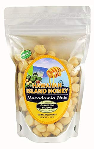 Macadamia Nuts Hawaiian Honey  Ahualoa Farms 8oz-