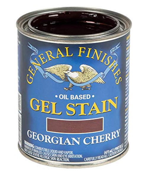 General Finishes Oil Base Gel Stain  1 Pint  Georgian Cherry