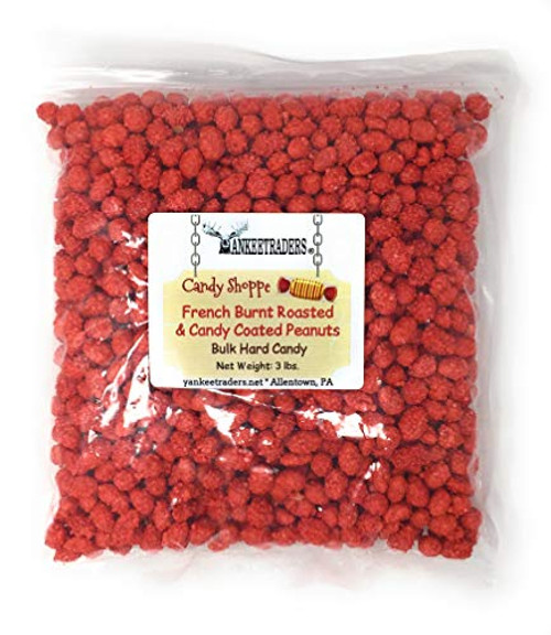 YANKEETRADERS French Burnt Roasted and Candy Coated Peanuts 3 lb Bulk