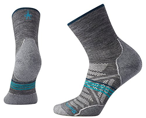 Smartwool PhD Outdoor Light Mid Crew Medium Gray SM -Womens Shoe 4-6-5-