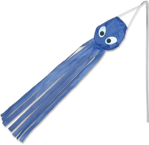 Premier Kites 18025 12-Pack Wind Wand Spinner  Blue Octopus