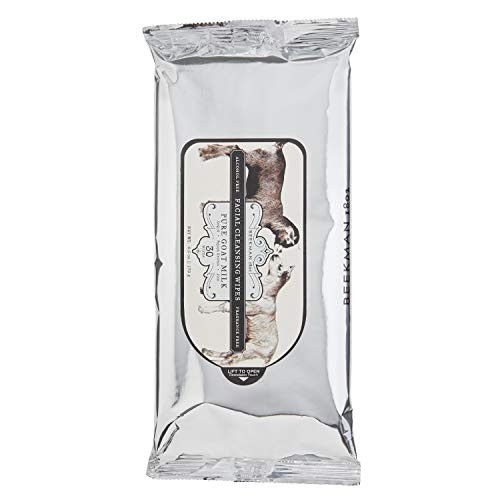 Beekman 1802 - Face Wipes - Pure Goat Milk - Moisturizing Makeup and Impurity Removal Wipes - No Alcohol  Biodegradable - Cruelty-Free Bodycare - 6 oz