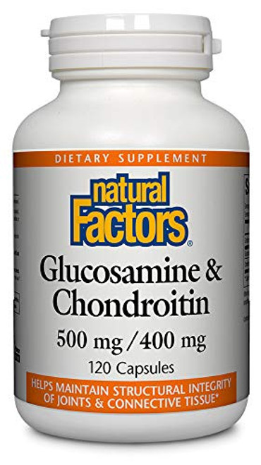 Natural Factors  Glucosamine and Chondroitin  Supports Healthy Joints  120 Capsules