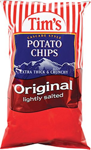 Tims Cascade Style Potato Chips  Original  5 Ounce -Pack of 20-