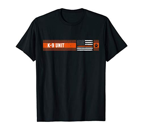 Thin Orange Line Flag Search and Rescue K-9 Unit Gift T-Shirt
