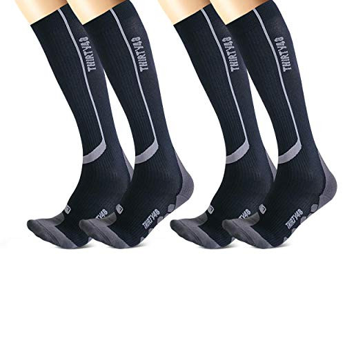 Thirty48 Graduated 20-30mmHg Elite Compression Socks for Performance and Recovery  Best for Running  Shin Splints -XXL -US Women 13-15 - US Men 12-14-