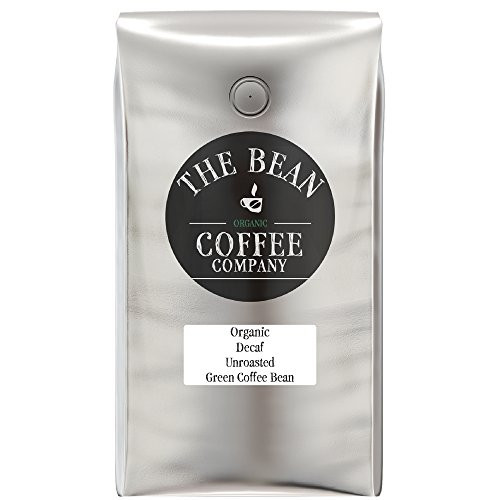 The Bean Coffee Company Organic Unroasted Green Coffee Beans  Decaf  5-Pound Bag