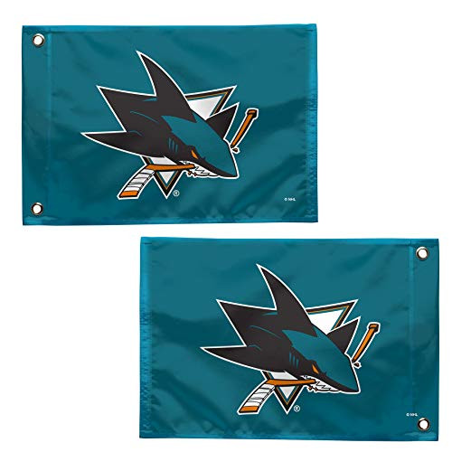 WinCraft San Jose Sharks 12-5 x 18 Boat Flag Golf Cart Flag
