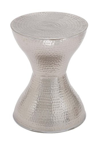 Deco 79 Metal Stool, 14 by 18-Inch, Brown