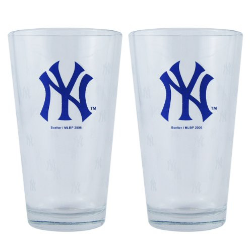 MLB New York Yankees Boelter Pint Glasses 2-Pack