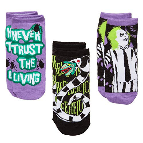 Beetlejuice Beetlejuice-Sandworm-Never Trust the Living 3-Pack Low Cut Socks