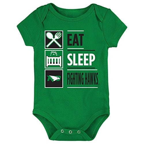 NCAA by Outerstuff NCAA North Dakota Newborn and Infant All I Do Short Sleeve Bodysuit Kelly Green 0-3 Months NCAA by Outerstuff NCAA North Dakota Newborn and Infant All I Do Short Sleeve Bodysuit Kelly Green 0-3 Months