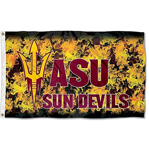 ASU Sun Devils Flames College Flag