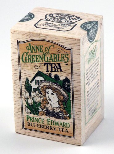 Anne of Green Gables Theme Prince Edward Blueberry Flavored Ceylon Black Tea  25 Bags in Decorative Wood Crate - SALE by Metropolitan Tea Co-