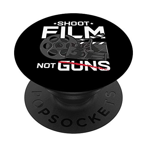 Shoot Film Not Guns Peaceful Filmmaker Director PopSockets Grip and Stand for Phones and Tablets Shoot Film Not Guns Peaceful Filmmaker Director PopSockets Grip and Stand for Phones and Tablets
