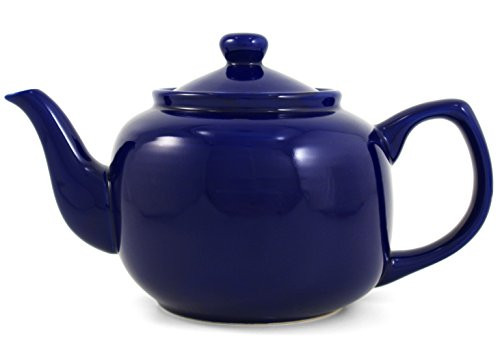 Royal Blue Classic 6 Cup Ceramic Teapot