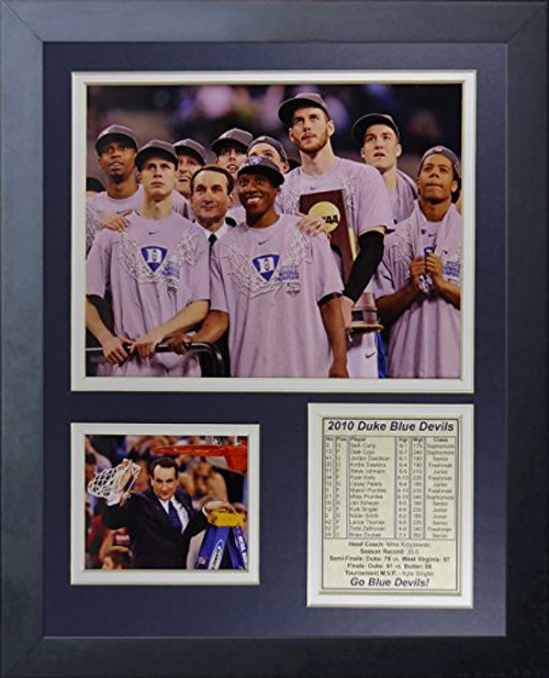 Duke University Blue Devils 2010 National Champions 11 x 14 Framed Photo Collage by Legends Never Die Inc- - Podium Duke University Blue Devils 2010 National Champions 11 x 14 Framed Photo Collage by Legends Never Die Inc- - Podium
