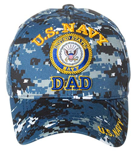 Officially Licensed US Navy Dad Hat Embroidered Baseball United States Navy Dad Cap -Digital Camo-