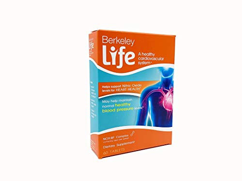 Berkeley Life Nitric Oxide Boost 1 Blood Pressure Support Supplement Pomegranate Extract and Beet Root Capsules for High Blood Pressure Support Healthy