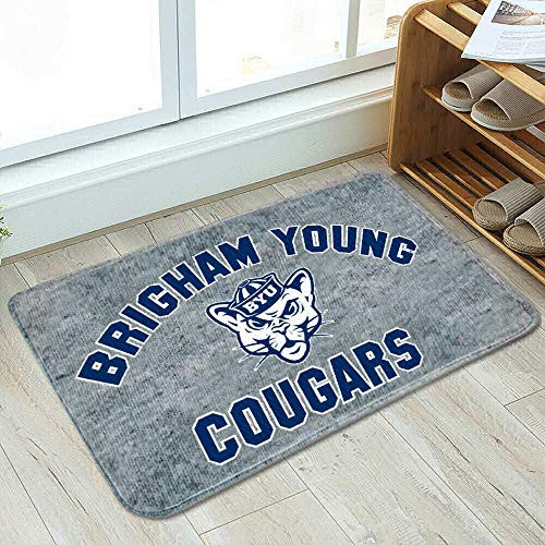 College Flags and Banners Co- Brigham Young Cougars Cushioned Floor Bath Mat Rug