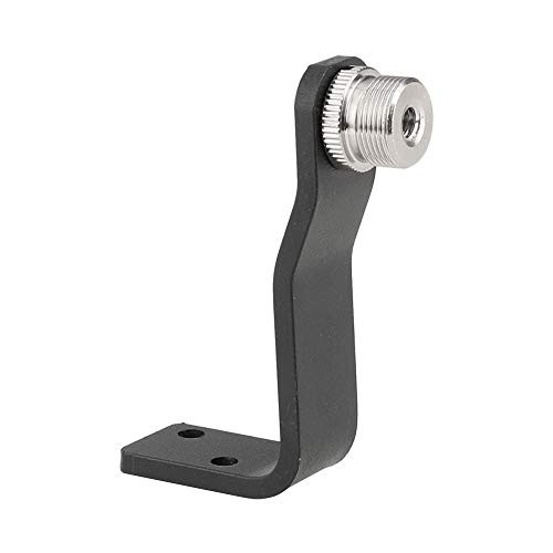 CAMVATE Microphone Screw Adapter 5-8 Male to 1-4 Female with Right Angle Type Pedestal Wall-Table-Ceiling Mount